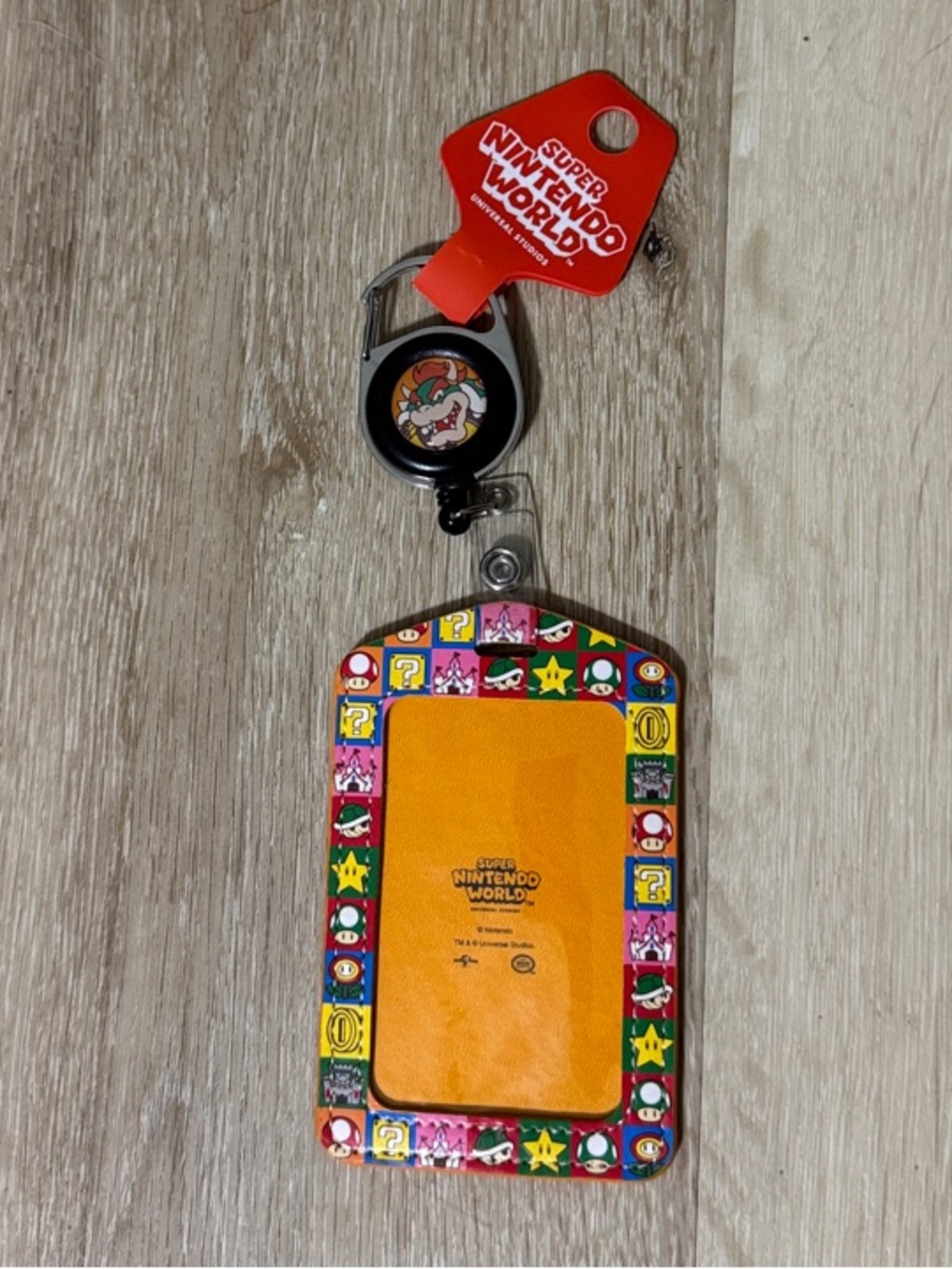 Nintendo Bowser Badge Reel and Holder from Universal Studios
